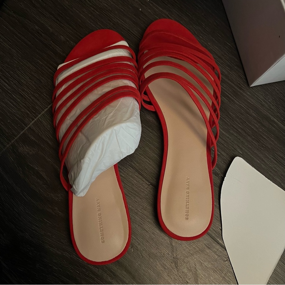 Something Navy red slides